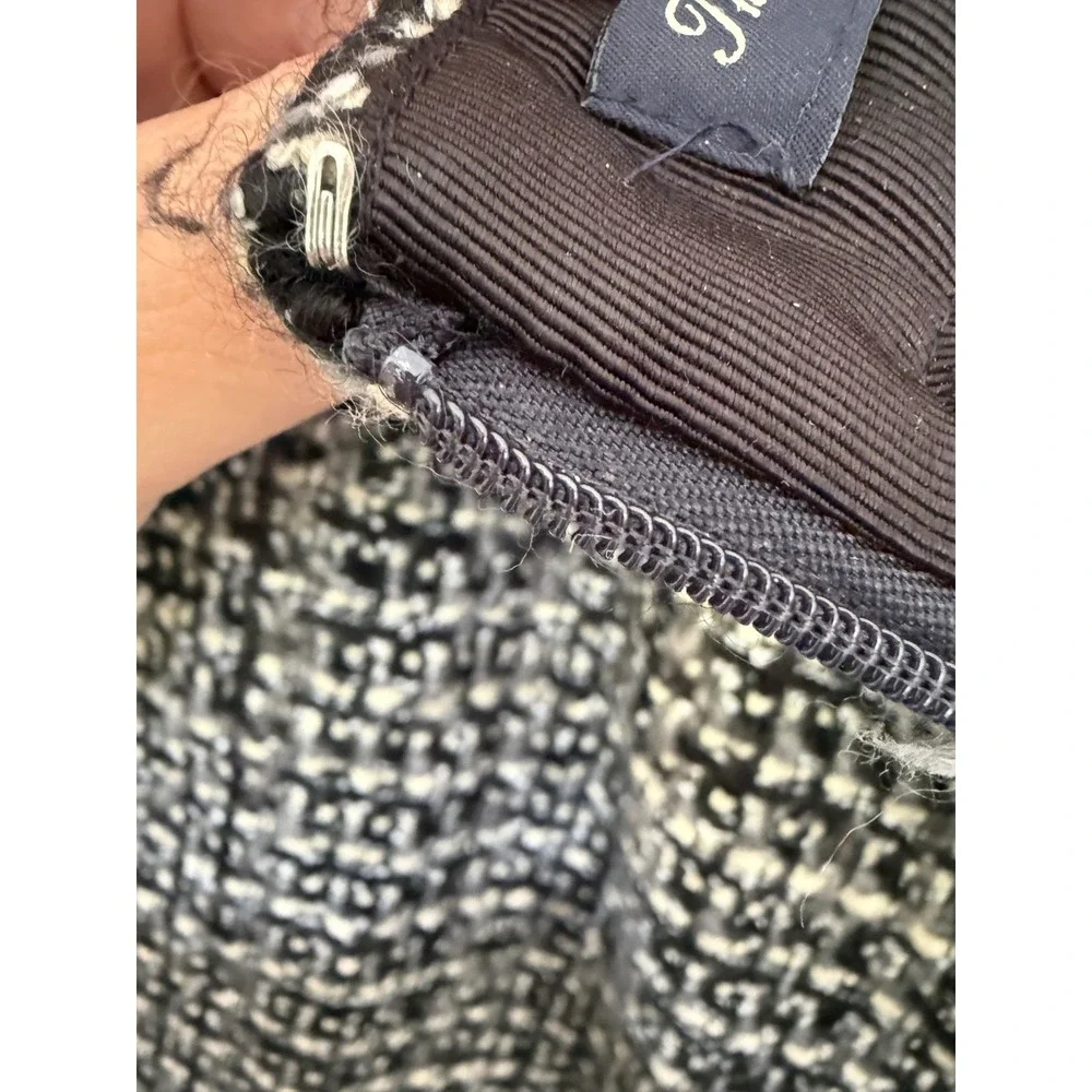J.Crew‎ The Pencil Skirt Black Gray Tweed Career Work Office Womens Sz 6